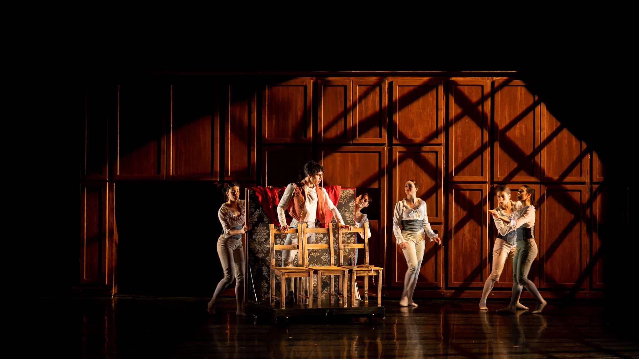 Compagnia teatrale in scena